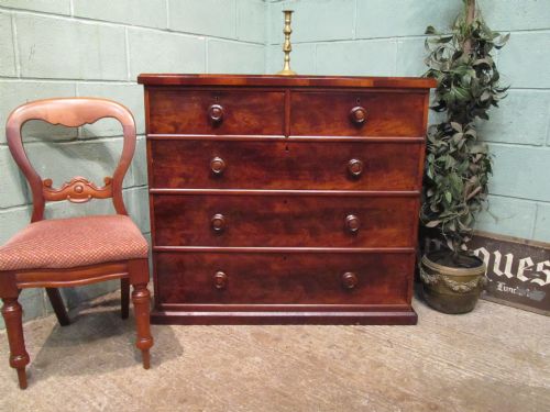 Antique Victorian Mahogany Chest of Drawers C1880