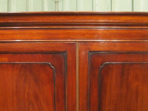 fig 1. Antique Edwardian Mahogany Double Wardrobe C1900