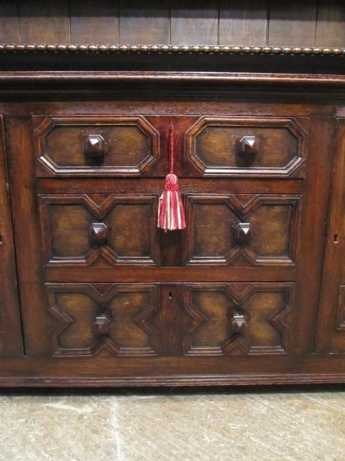 fig 2. Antique Large Victorian Oak Dresser and Rack C1880