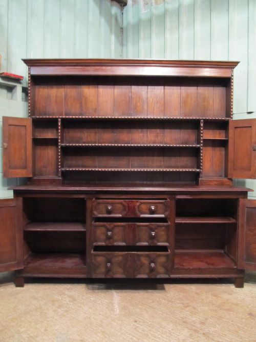fig 3. Antique Large Victorian Oak Dresser and Rack C1880