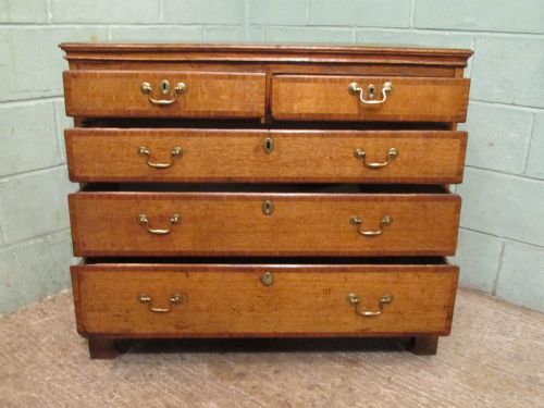 fig 2. Antique Georgian Oak Chest of Drawers c1780