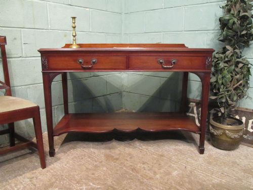 Antique Edwardian Mahogany Side Table C1900