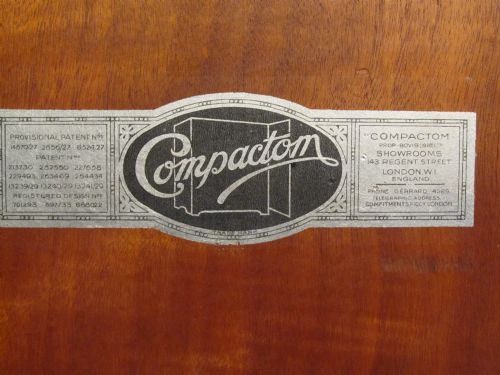 fig 1. Antique Oak Original Compactom Wardrobe C1920