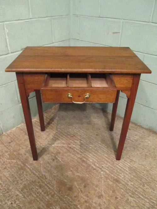 fig 2. Antique Arts & Crafts oak side table C1890