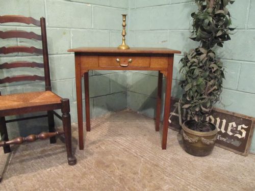 Antique Arts & Crafts Oak Side Table C1890