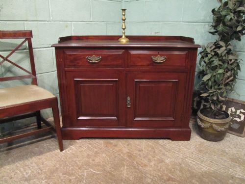 Antique Victorian Mahogany Cupboard C1880