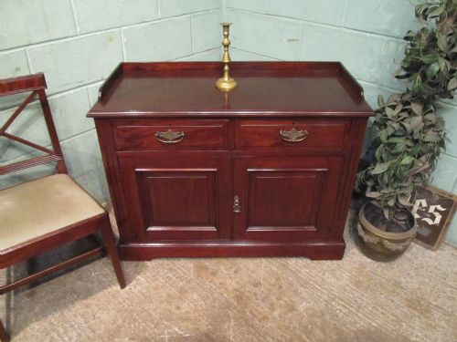 fig 1. Antique Victorian Mahogany Cupboard c1880