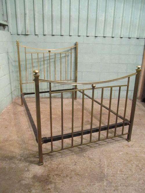 fig 2. Antique Victorian Brass Double Bed c1880