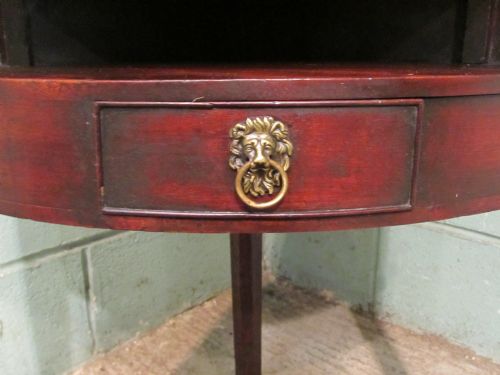 fig 1. Antique Regency Mahogany Corner Washstand c1800