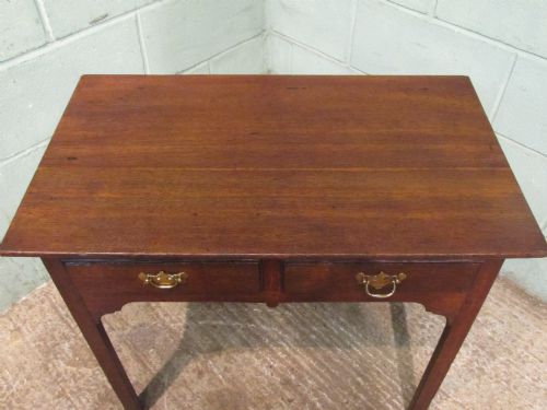 fig 2. Antique Georgian oak side table c1780