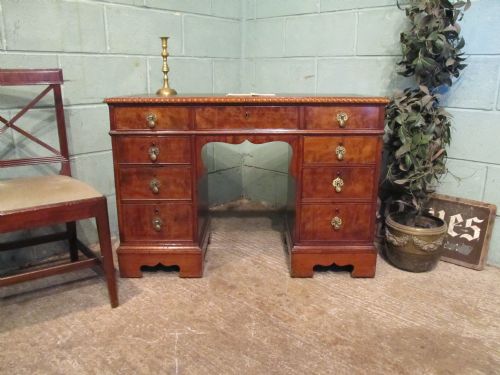 Antique Victorian Mahogany Twin Pedestal Desk C1880