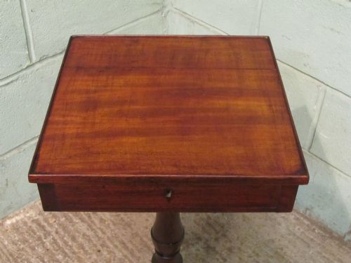 fig 2. Antique Regency Mahogany Work Lamp Table c1820