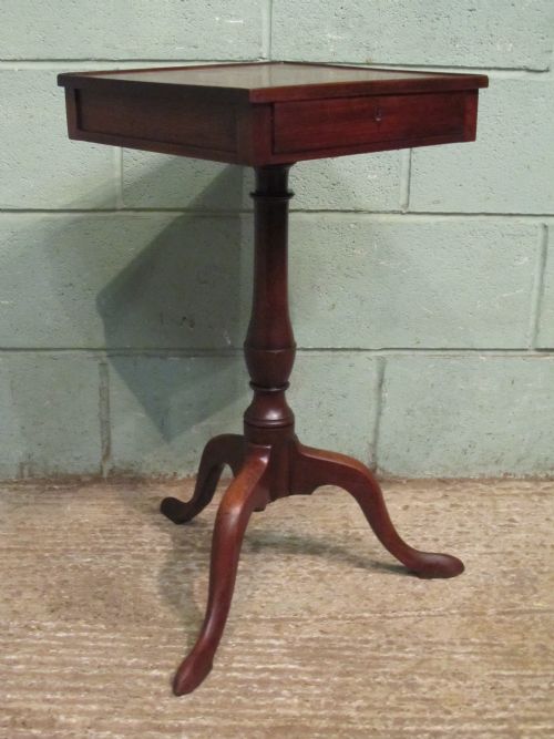 fig 1. Antique Regency Mahogany Work Lamp Table c1820