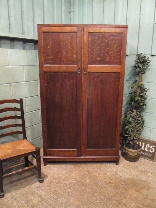 Antique Oak Wardrobe Compactum C1920