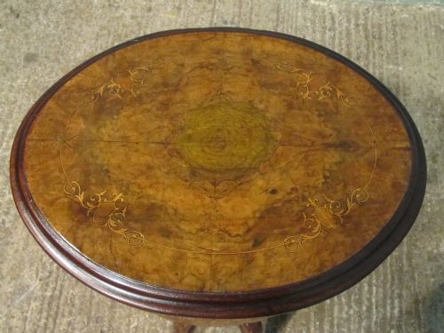fig 1. Antique Victorian Walnut Sewing Work Box c1880