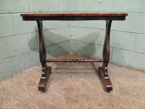 fig 1. Antique Victorian Walnut Occasional Side Table c1880