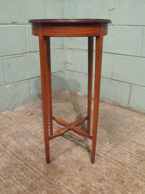 fig 1. Antique Edwardian Satinwood Lamp Table c1900