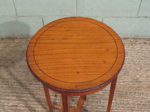 fig 2. Antique Edwardian Satinwood Lamp Table c1900
