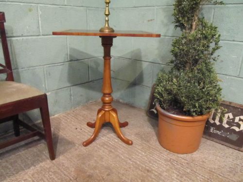 Antique Victorian Satinwood Lamp/side Table C1880