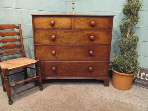 Antique Georgian Country Oak Chest of Drawers C1780