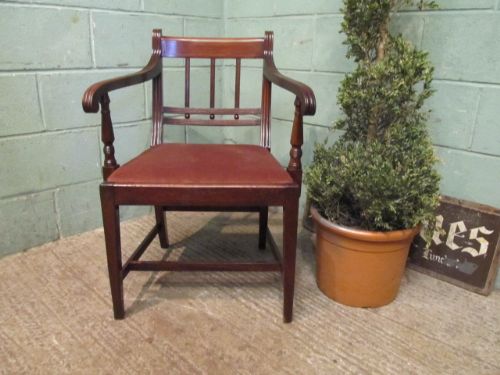 Antique Regency Mahogany Desk Library Chair C1820