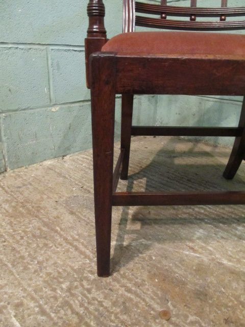fig 2. Antique Regency Mahogany Desk Library Chair c1820