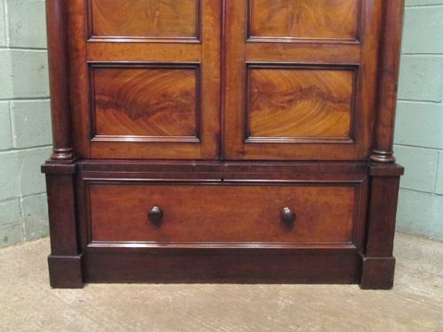 fig 2. Antique Victorian Mahogany Double Wardrobe c1880
