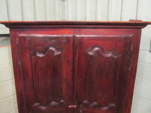 fig 2. Antique Spanish Country Fruitwood Armoire c1780