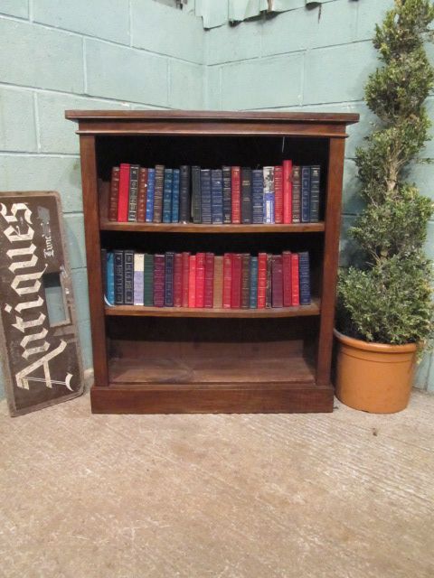 Antique Victorian Walnut Open Bookcase C1880