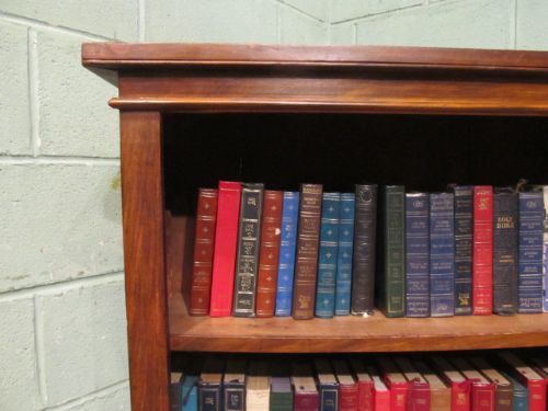 fig 1. Antique Victorian Walnut Open Bookcase c1880
