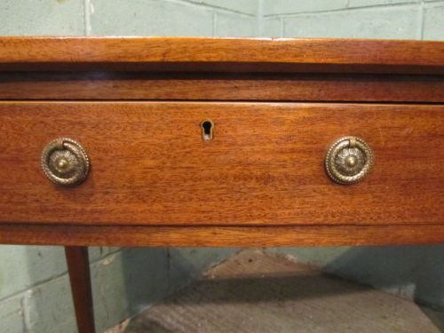 fig 1. Antique Edwardian Mahogany Bow Front Side Table c1900