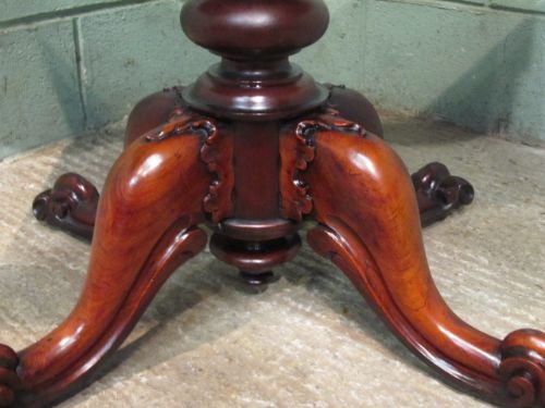 fig 2. Antique William 1V Mahogany Fold Over Tea Table c1830