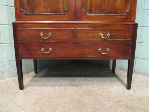 fig 1. Antique Regency Mahogany Clothes Press c1820