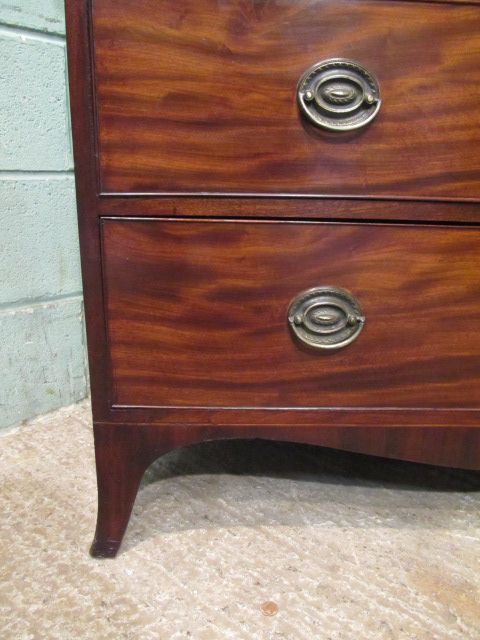 fig 2. Antique Regency Mahogany Chest of drawers c1820