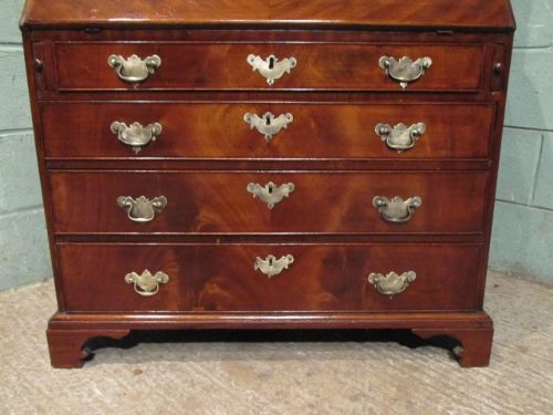 fig 2. Antique Regency Mahogany Bureau Bookcase c1820