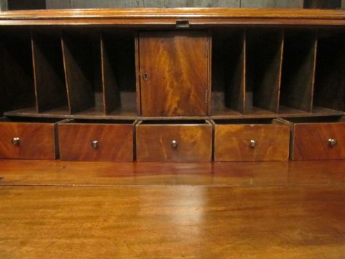 fig 3. Antique Regency Mahogany Bureau Bookcase c1820