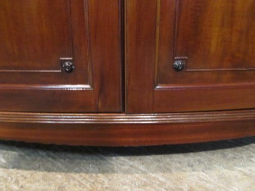 fig 1. Antique Victorian Mahogany Bowfront Wardrobe c1880