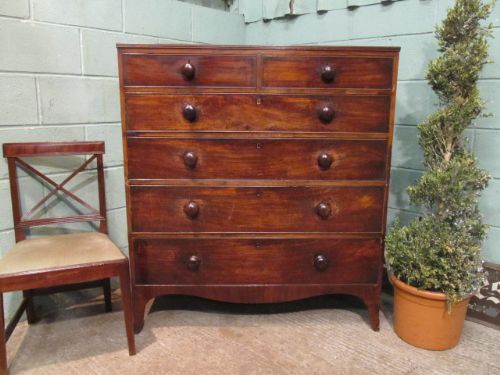 Antique Regency Mahogany Chest of Drawers C1820