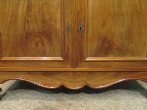 fig 1. Antique French Walnut Marble Top Washstand c1900
