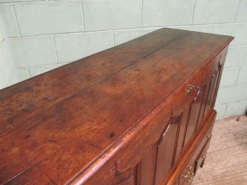 fig 1. Antique Georgian Oak Coffer on Stand c1780