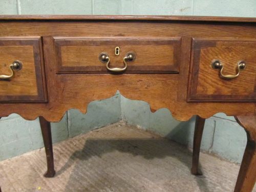 fig 1. Antique Georgian Oak Lowboy c1780