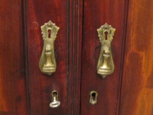 fig 1. Antique Victorian Mahogany Double Wardrobe c1880