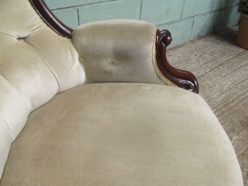 fig 2. Antique Victorian Mahogany Spoon Back Easy Armchair c1880