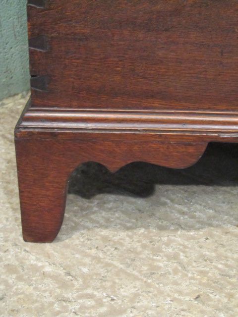 fig 1. Antique Georgian Oak Blanket Chest c1780