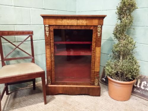 Antique Victorian Walnut Pier Cabinet C1880