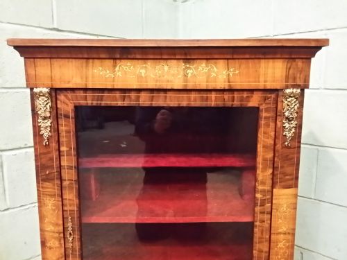 fig 1. Antique Victorian walnut Pier Cabinet c1880