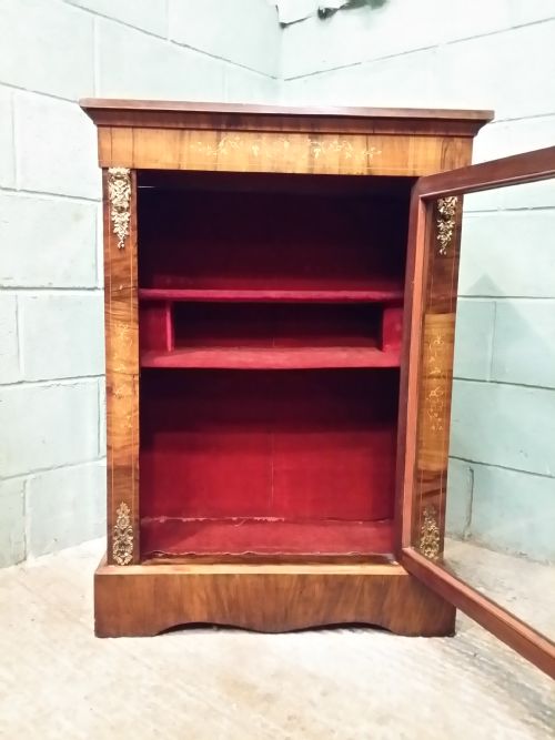 fig 2. Antique Victorian walnut Pier Cabinet c1880