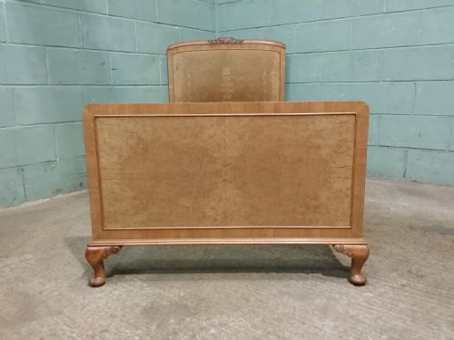 fig 1. Antique Pair Walnut Single Beds c1920