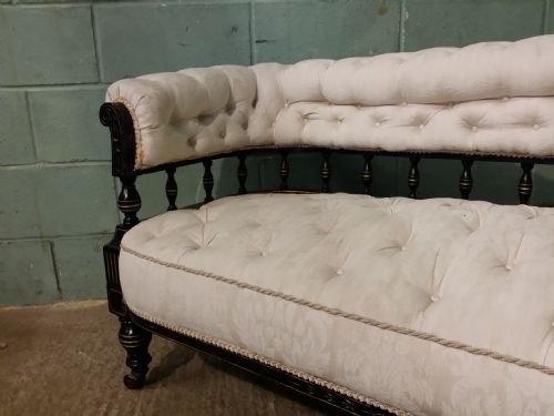 fig 2. Antique Victorian Ebonised and Gilt Sofa c1880