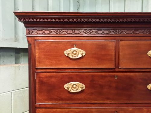 fig 1. Antique George III Mahogany Chest on Chest c1780